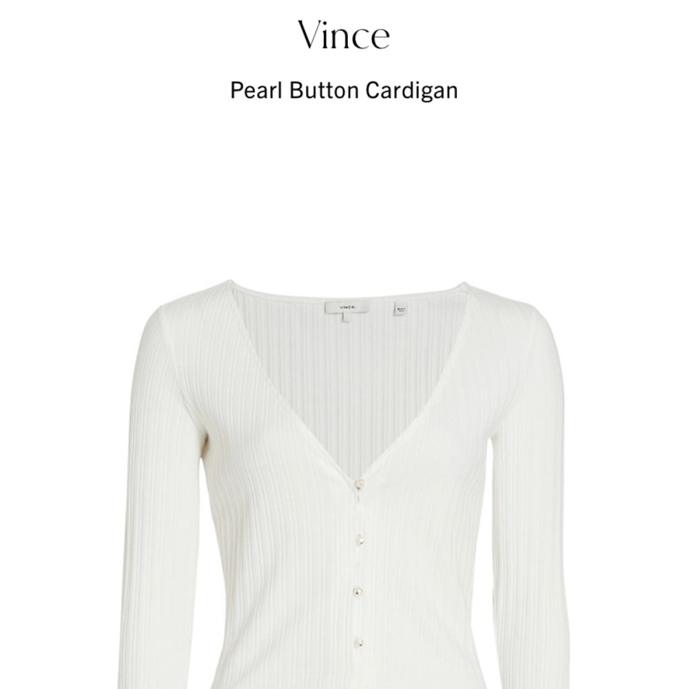 NWT! Vince Pearl Button Cardigan